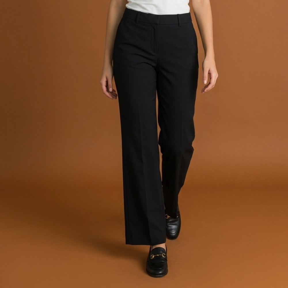 Tory Burch Wide Leg Flare Black Trouser Dress Pants
